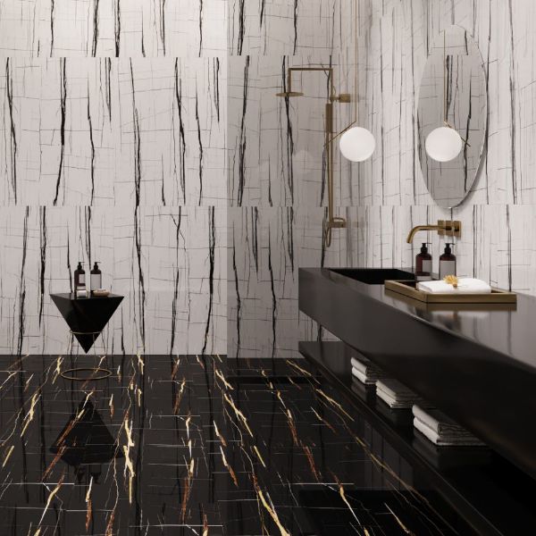 Picture of Sahara Black Sugar Polished Tile 60x120 cm