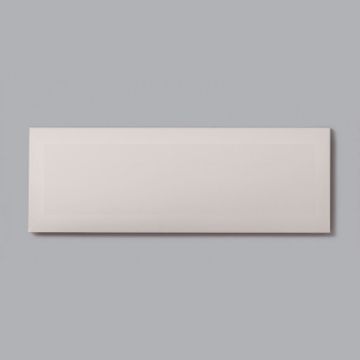 Show details for Ivory Bevelled Glossy Tile 10x30 cm Picture of Ivory Bevelled Glossy Tile 10x30 cm