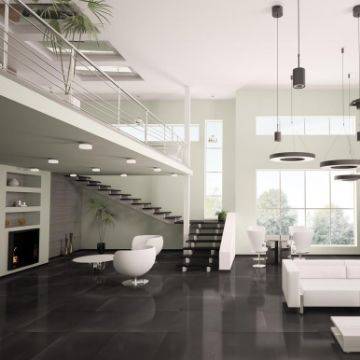 Show details for Smartluxe Black Semi Polished Tile 30x60 cm Picture of Smartluxe Black Semi Polished Tile 30x60 cm